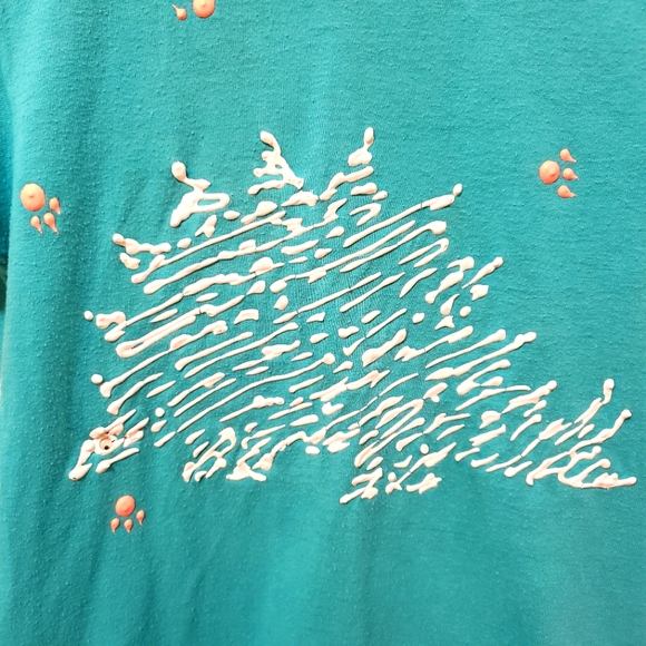 Cute Kids Puff Paint Stegosaurus Tee M 10-12 - Picture 3 of 5